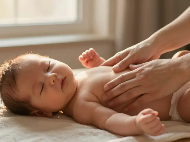 Jak masáž kojenců a batolat pomáhá při problémech s trávením